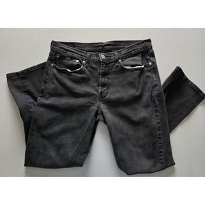 Levi's 541 Athletic Taper Jeans Mens 34x32 Black Denim Pants 18181-0227